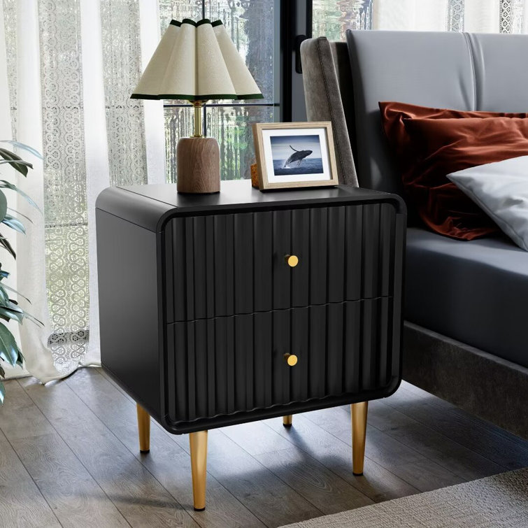 Black nightstand deals wayfair